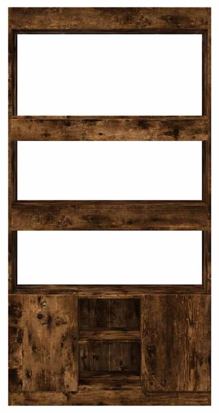 Skříň highboard kouřový dub 92 x 33 x 180 cm kompozitní dřevo 3309622