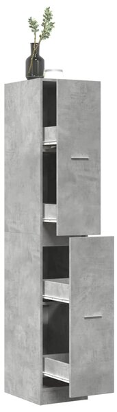 Skříňka na léky betonově šedá 30x41x174,5 cm kompozitní dřevo 3309630
