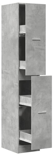 Skříňka na léky betonově šedá 30x41x174,5 cm kompozitní dřevo 3309630