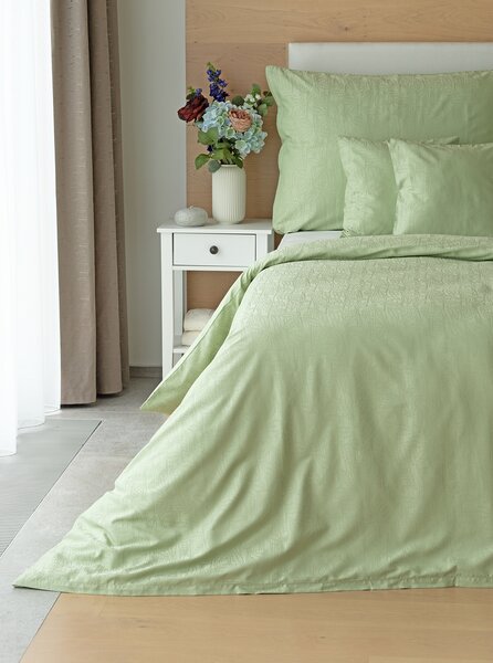 Povlečení Sofie Light Green Bambusový damašek 1x 140/200, 1x 70/90