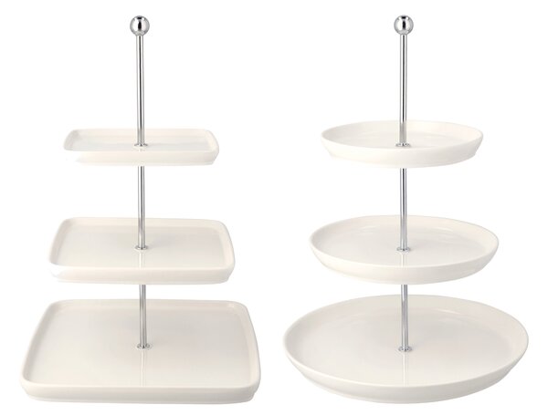 Silvercrest® Porcelánový etažér, 3patrový (100413747)
