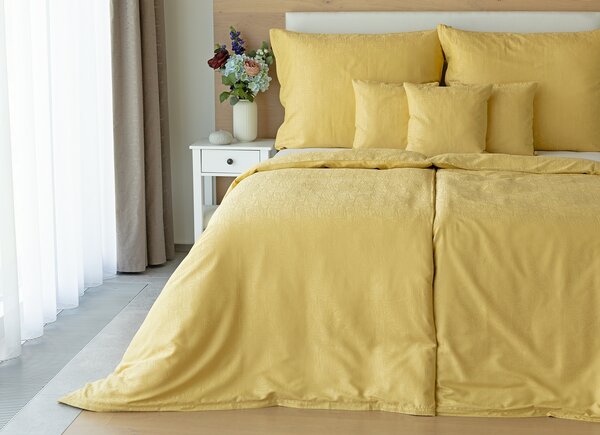 Povlečení Sofie Camel Gold Bambusový damašek 1x 140/200, 1x 70/90