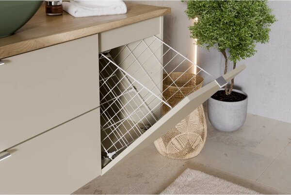 Comad Set koupelnového nábytku Dalia Cashmere 120 kašmír mat/dub cremona