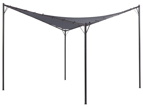 Zahradní pavilon AVENTINE Kov 300 cm 300 cm Tmavě šedá