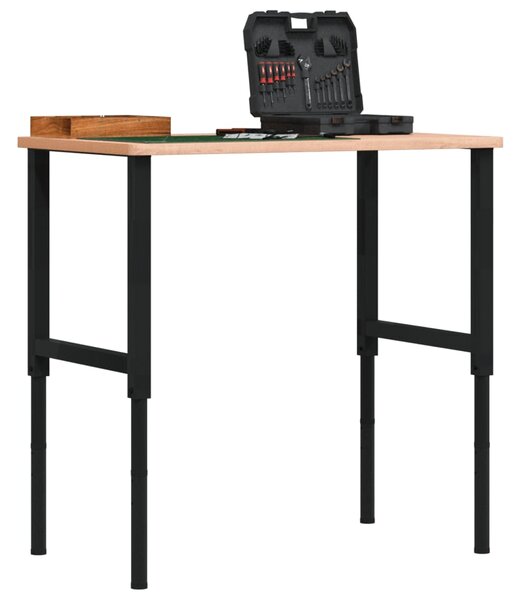 Pracovní stůl 100 x 60 x (71,5–98) cm masivní buk obdélníkový 3309682