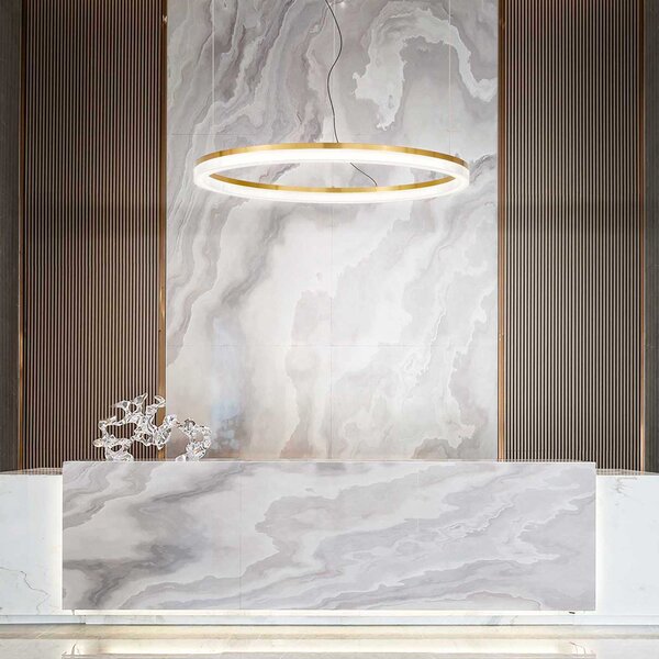 Ideal lux Crown LED kruhové závěsné svítidlo ⌀40cmBílá