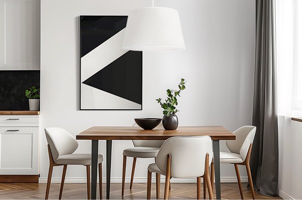 Závěsné svítidlo Juta, 1x bílé jutové stínítko, (fi 44cm), w