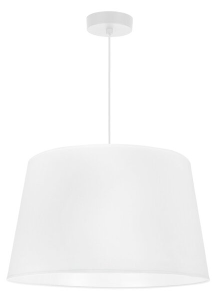 Závěsné svítidlo Gaja, 1x bílé textilní stínítko, (fi 44cm), w