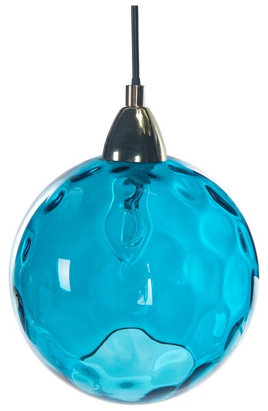 Závěsná lampa PABELLON Sklo Modrá