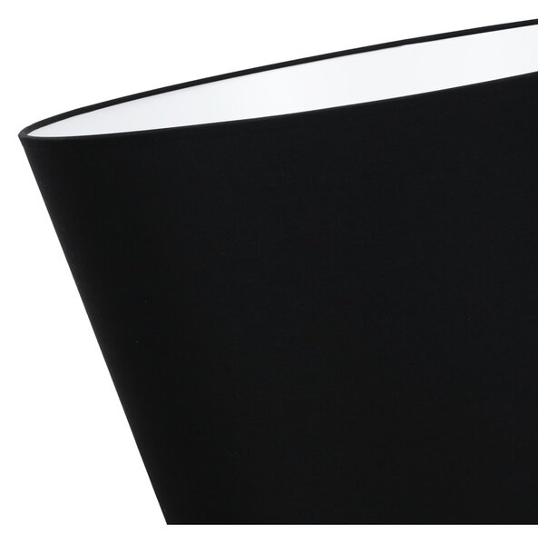 Závěsné svítidlo Gaja, 1x černé textilní stínítko, (fi 44cm), b