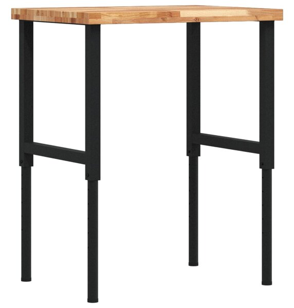 Pracovní stůl 80 x 60 x (73–99,5) cm masivní akácie obdélníkový 3309692
