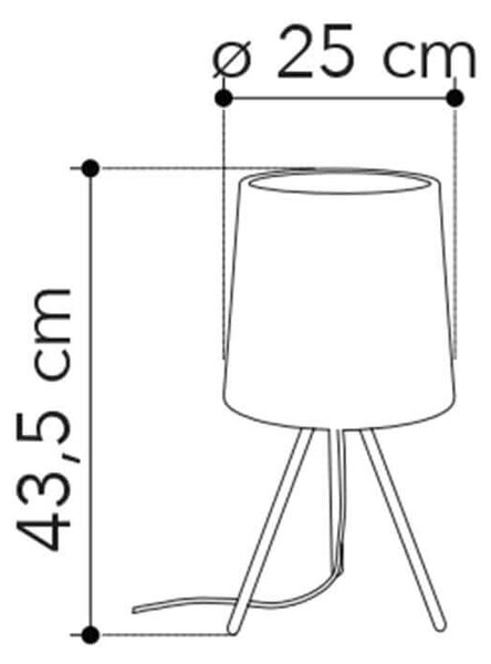Faneurope Marley E14 stolní svítidlo lampa Hnědá