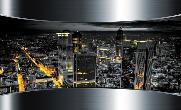 Fototapeta 3D výhled na město, rozměr 368 cm x 254 cm, fototapety 2206, IMPOL TRADE