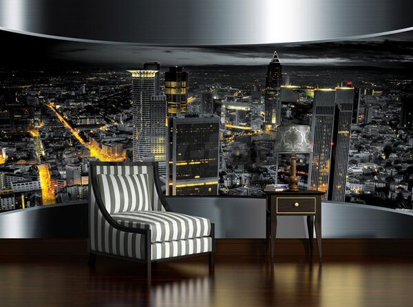 Fototapeta 3D výhled na město, rozměr 368 cm x 254 cm, fototapety 2206, IMPOL TRADE