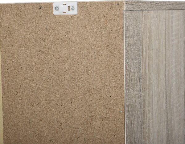 HOMCOM 2-in-1 Skříň na boty pro skladování bot a deštníků, vysoká skříň s nastavitelnou policí pro 12 párů 79x26x120 cm dřevo | Aosom
