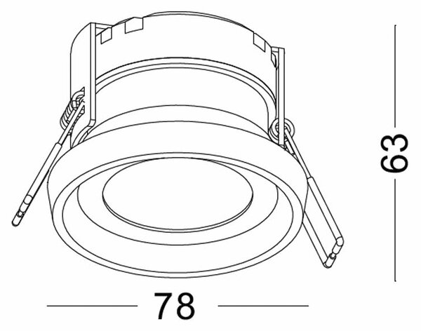 Otto Round LED zápustné venkovní svítidlo IP65 Ra>90 ⌀120mm - 12W