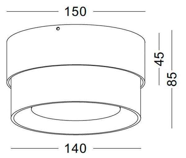 Bowl LED přisazené stropní svítidlo IP65 Bílá
