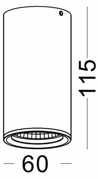 Adam LED přisazené svítidlo IP65 Ra>90 ⌀100mm