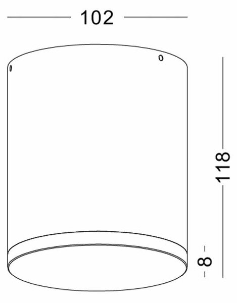 Emano LED přisazené svítidlo IP65 ⌀100mm