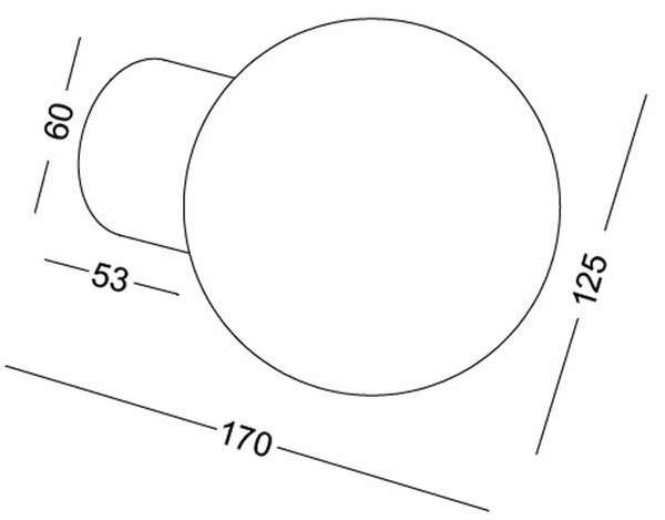 Sphere LED venkovní přisazené svítidlo IP65