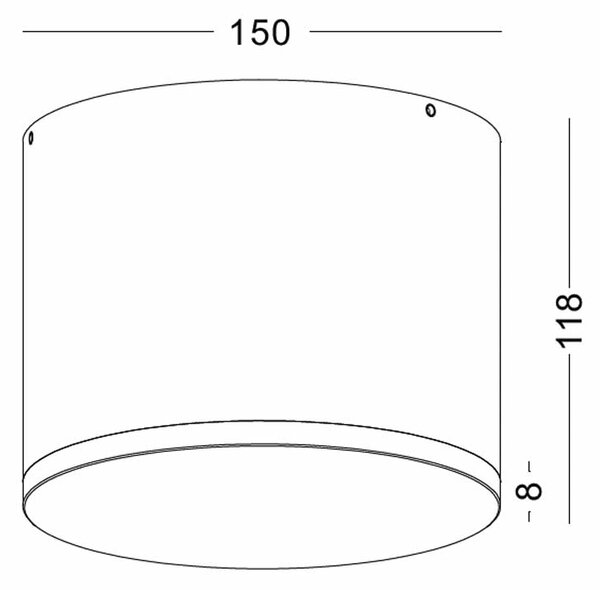 Emano LED přisazené svítidlo IP65 ⌀100mm