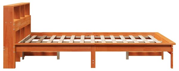Postel bez matrace voskově hnědá 135 x 190 cm masivní borovice 3309745