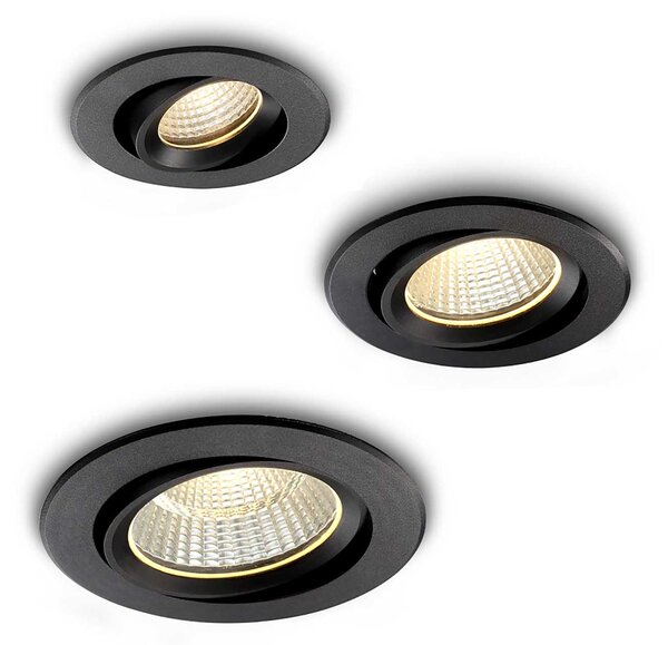 Tony LED zápustné venkovní svítidlo IP65 Ra>90 náklopné ⌀120mm - 9W - 3000K