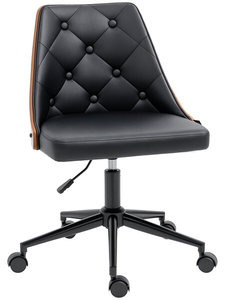 Vinsetto Otočná kancelářská židle - ergonomická židle potažená PU kůží s výškově nastavitelnou funkci houpání pro obývací pokoj, ložnici a kancelář 53