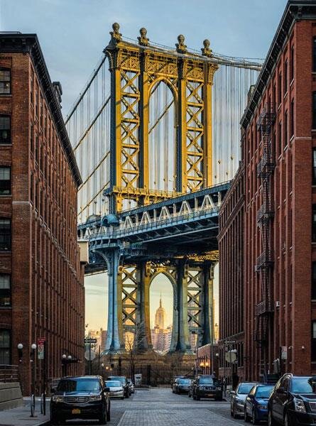 Fototapeta Brooklyn, rozměr 184 cm x 248 cm, fototapety Manhattan Bridge, KOMAR XXL2-013