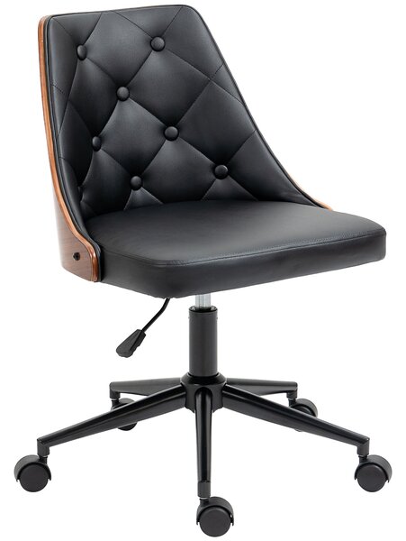 Vinsetto Otočná kancelářská židle - ergonomická židle potažená PU kůží s výškově nastavitelnou funkci houpání pro obývací pokoj, ložnici a kancelář 53