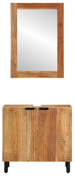 Sada koupelnových skříněk 2 ks Přírodní 62 x 33 x 58 cm 3310012