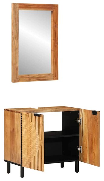 Sada koupelnových skříněk 2 ks Přírodní 62 x 33 x 58 cm 3310012