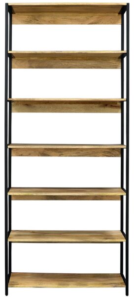 Knihovna Gita 90x213x35 z masivu mango