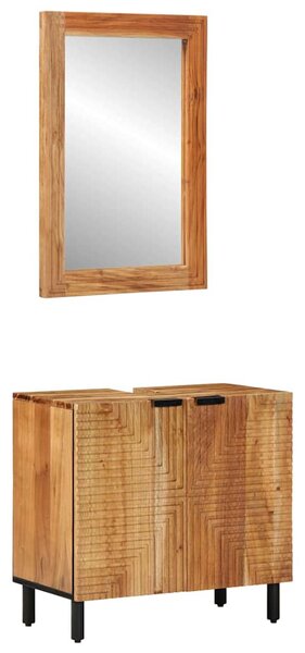 Sada koupelnových skříněk 2 ks Přírodní 62 x 33 x 58 cm 3310012
