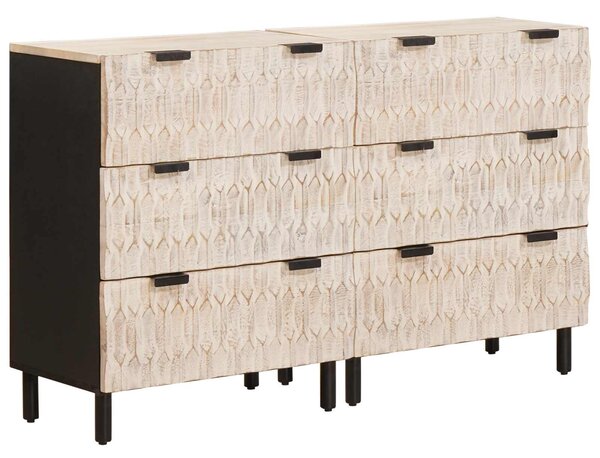 Servírovací skříň 2 ks 60 x 33 x 75 cm Masivní mangové dřevo 3310028