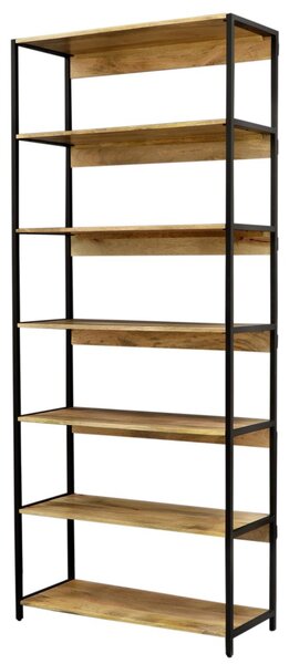Knihovna Gita 90x213x35 z masivu mango
