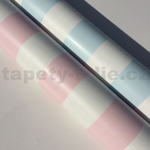 Samolepící tapety široké pruhy růžové 13719, rozměr 45 cm x 15 m, GEKKOFIX