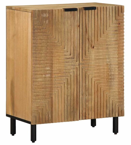 3 kusy příborníků hnědé 60x33x75 cm Masivní dřevo Mango 3310005