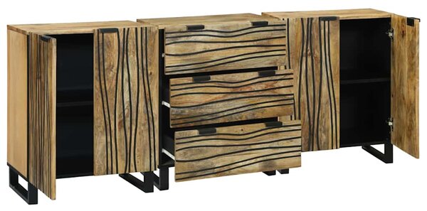 Sestava komody 3 ks Přírodní 180 x 33 x 75 cm 3310041