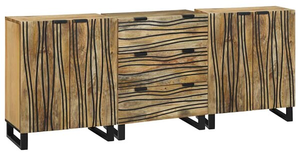 Sestava komody 3 ks Přírodní 180 x 33 x 75 cm 3310041