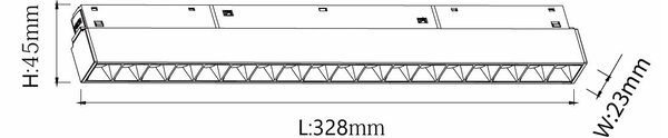 Chris Deep LED svítidlo pro 48V lištu 652mm - 36W