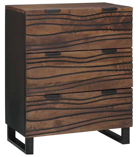 Sestava komody 2 ks Vlašský ořech 120 x 33 x 75 cm 3310052