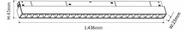 Chris Deep LED svítidlo pro 48V lištu 652mm - 36W