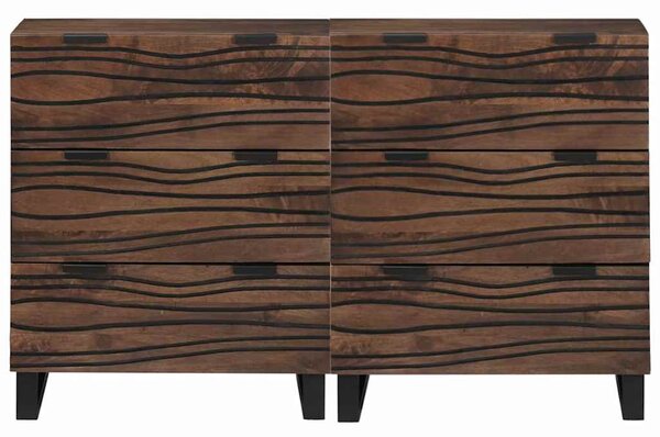 Sestava komody 2 ks Vlašský ořech 120 x 33 x 75 cm 3310052