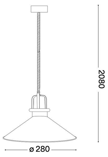 Ideal lux Eris E27 závěsné svítidlo ⌀360mmBílá