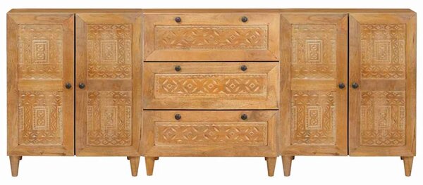 Servírovací skříň 3 ks 180 x 33,5 x 75 cm Hnědá 3310065