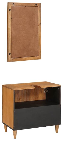 Sada koupelnového nábytku 2 ks Hnědá 62 x 33 x 58 cm 3310066