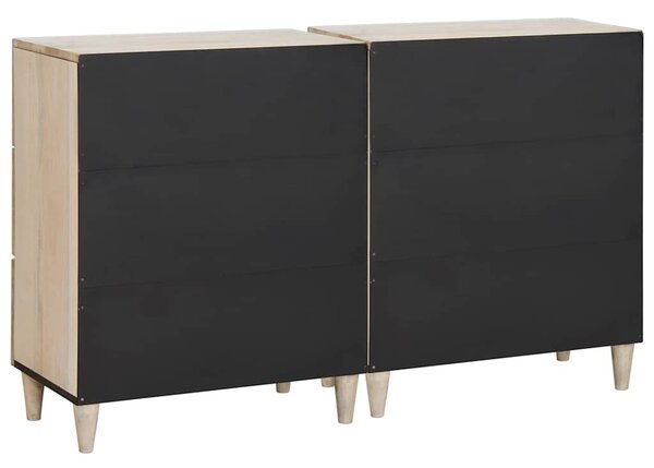 Servírovací skříň 2 ks 120 x 33,5 x 75 cm Bílá 3310070