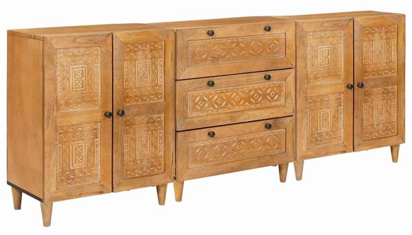 Servírovací skříň 3 ks 180 x 33,5 x 75 cm Hnědá 3310065