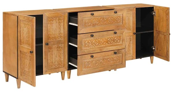 Servírovací skříň 3 ks 180 x 33,5 x 75 cm Hnědá 3310065